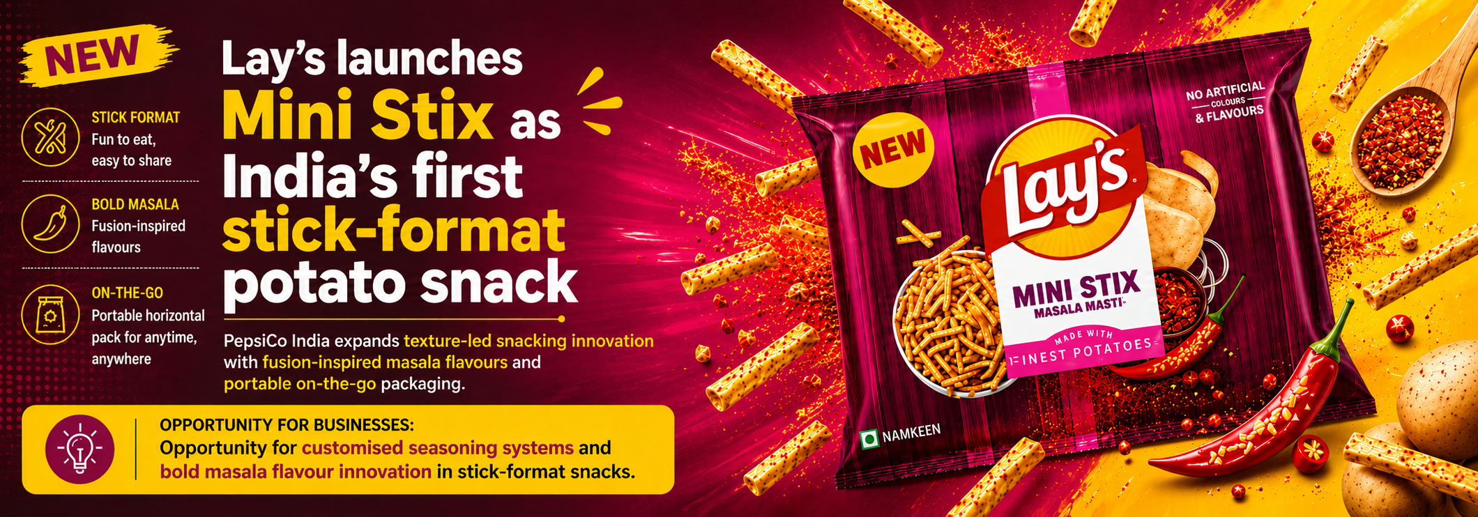 Lay’s Mini Stix product launch ad 1200420px